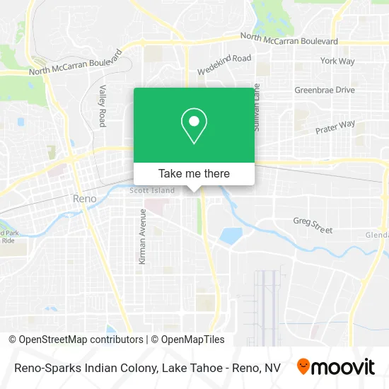 Reno-Sparks Indian Colony map