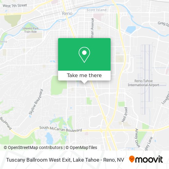 Tuscany Ballroom West Exit map