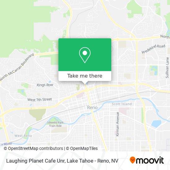 Mapa de Laughing Planet Cafe Unr