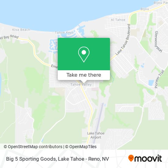 Big 5 Sporting Goods map