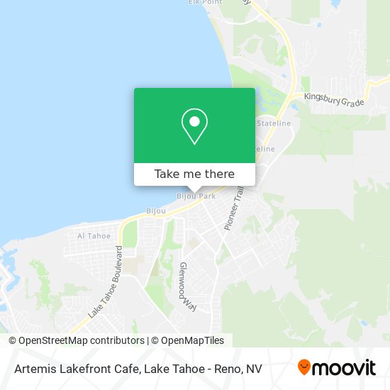Artemis Lakefront Cafe map