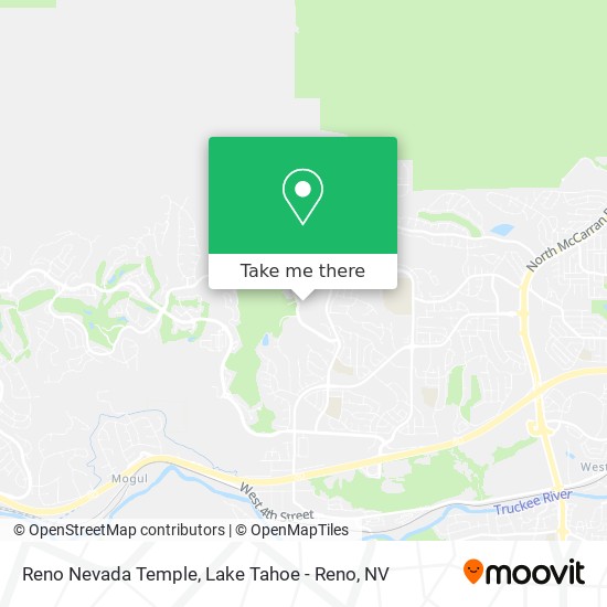 Mapa de Reno Nevada Temple