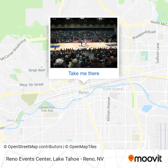 Reno Events Center map