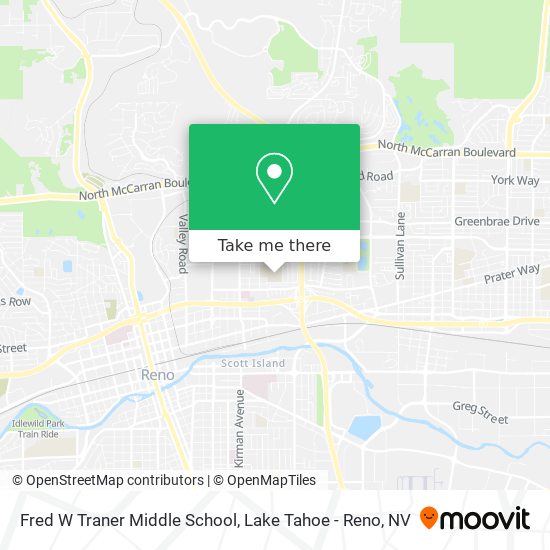 Fred W Traner Middle School map