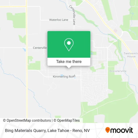 Bing Materials Quarry map