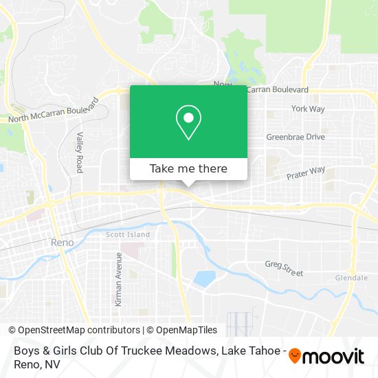 Boys & Girls Club Of Truckee Meadows map