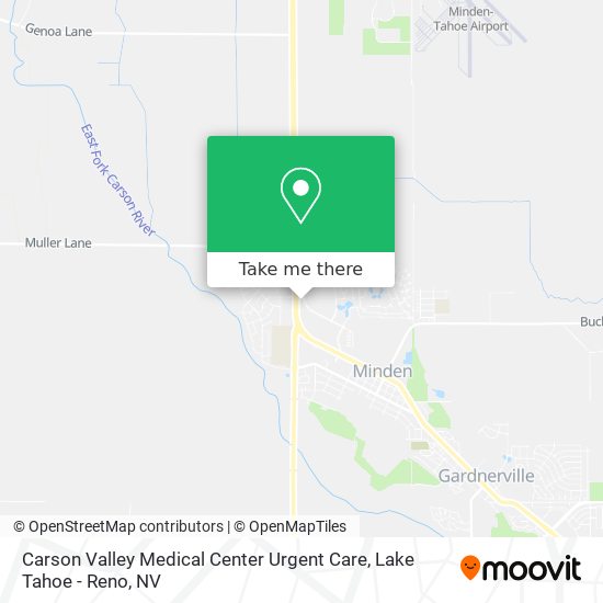 Carson Valley Medical Center Urgent Care map