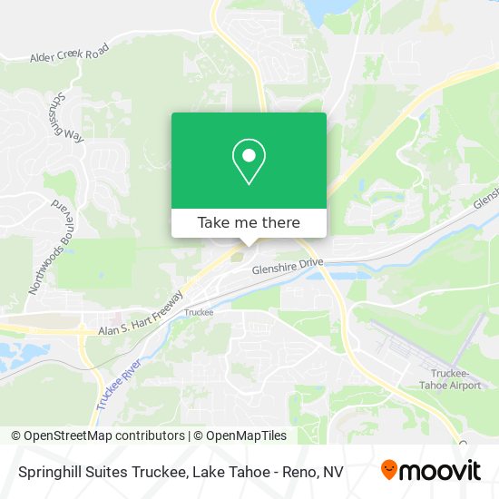 Springhill Suites Truckee map