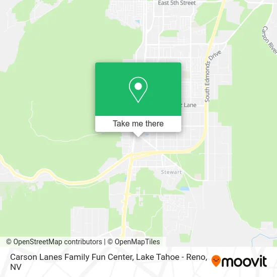 Carson Lanes Family Fun Center map