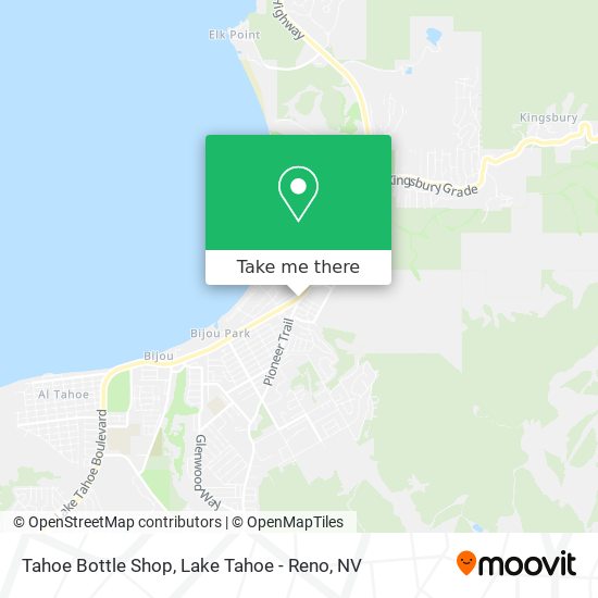 Tahoe Bottle Shop map