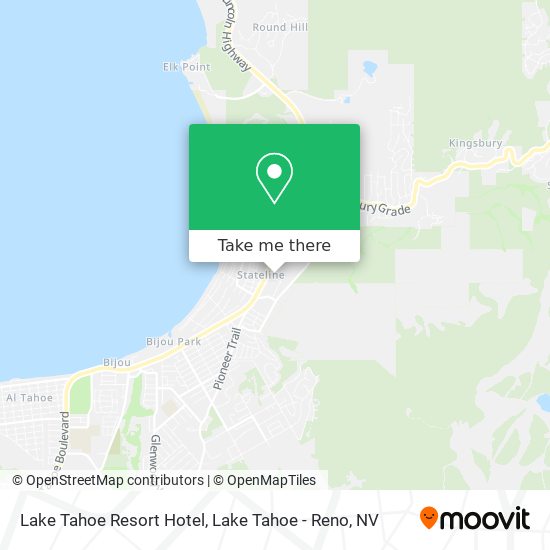 Lake Tahoe Resort Hotel map