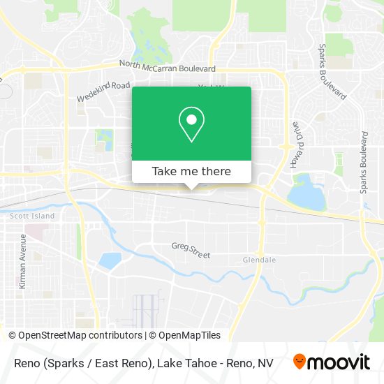 Mapa de Reno (Sparks / East Reno)