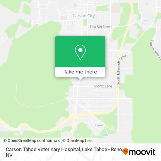 Carson Tahoe Veterinary Hospital map