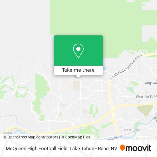 McQueen High Football Field map