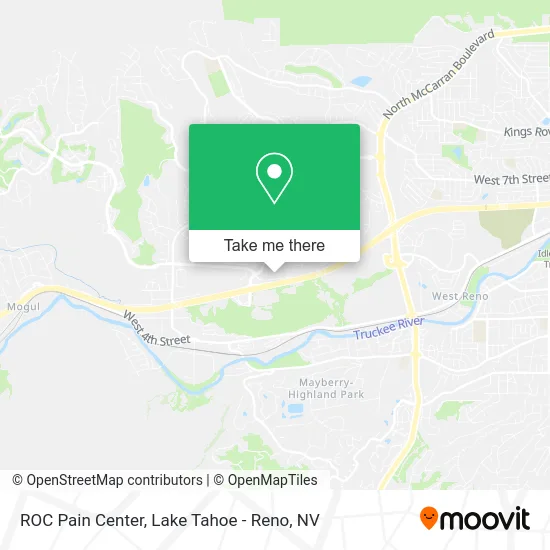ROC Pain Center map