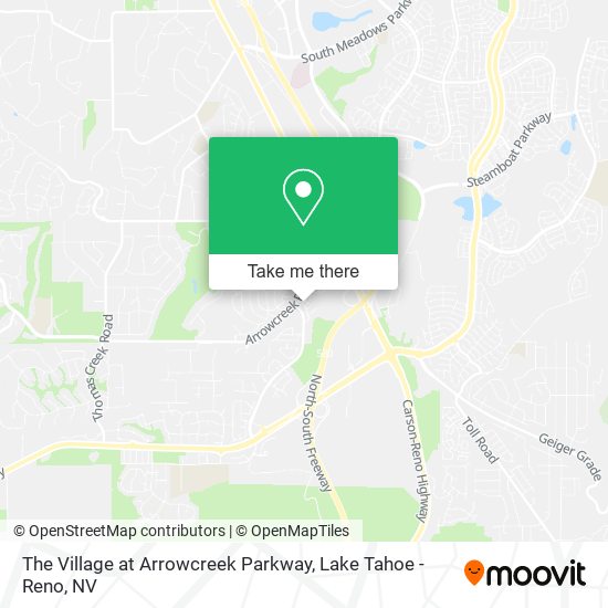 Mapa de The Village at Arrowcreek Parkway