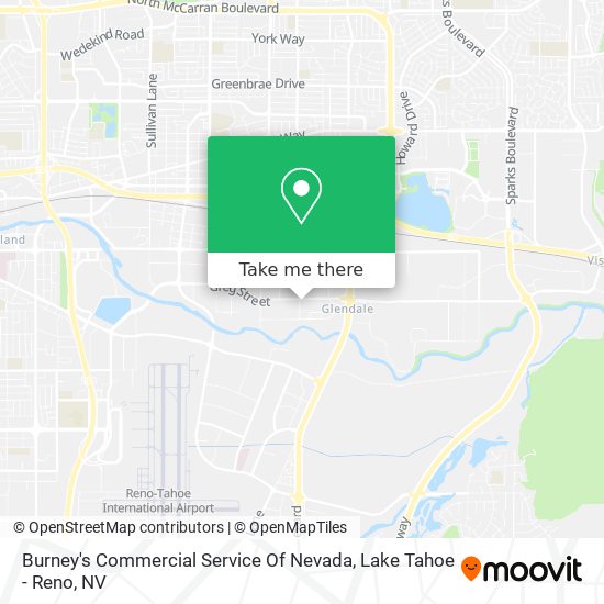 Burney's Commercial Service Of Nevada map
