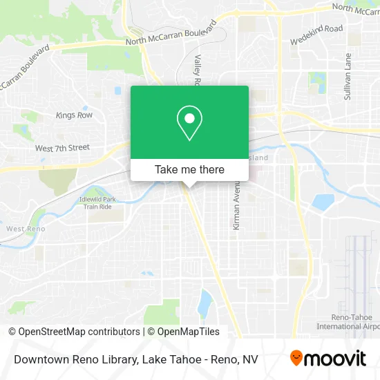Downtown Reno Library map