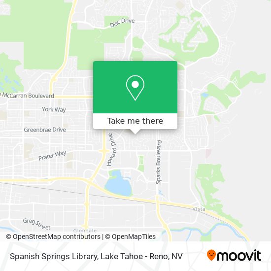 Mapa de Spanish Springs Library