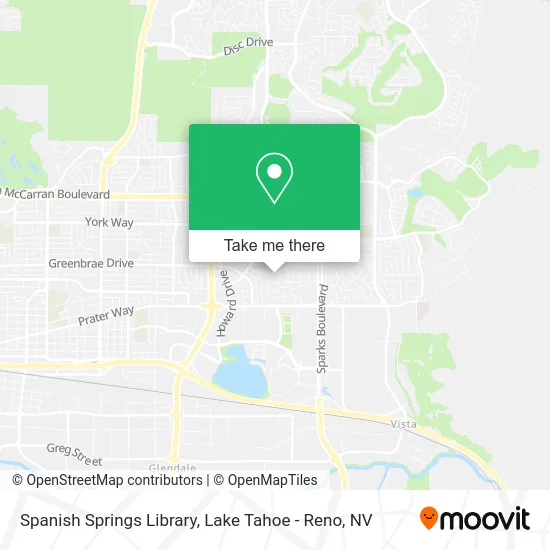 Spanish Springs Library map