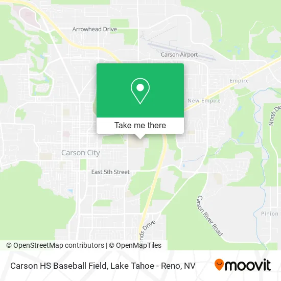 Carson HS Baseball Field map