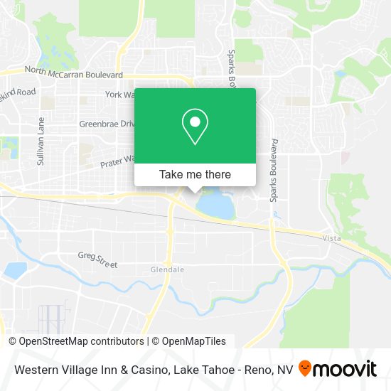 Mapa de Western Village Inn & Casino