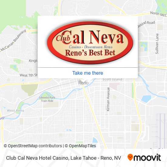 Club Cal Neva Hotel Casino map