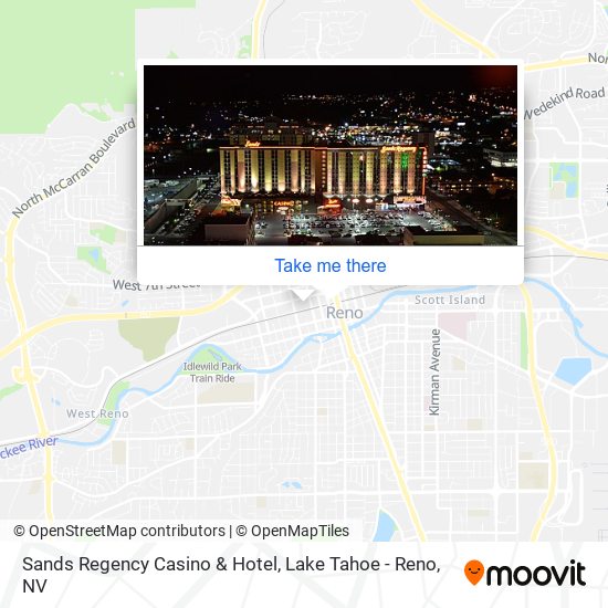 Sands Regency Casino & Hotel map