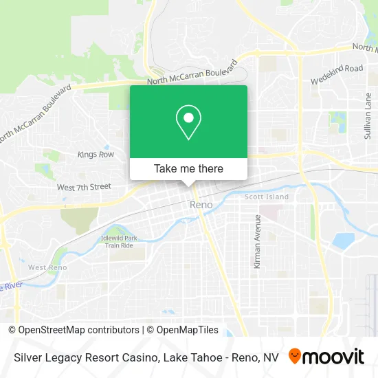 Silver Legacy Resort Casino map