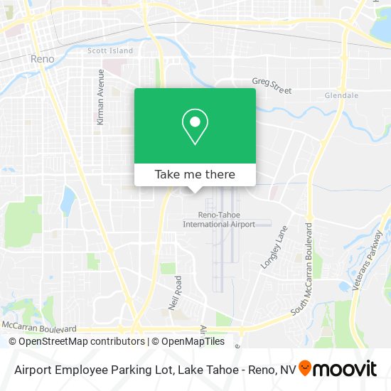 Airport Employee Parking Lot map