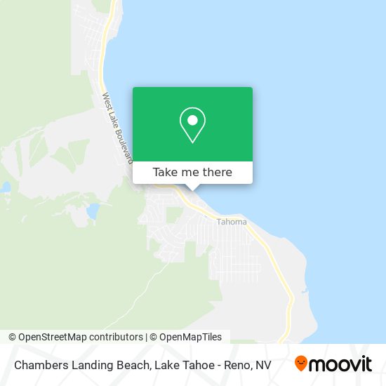 Chambers Landing Beach map