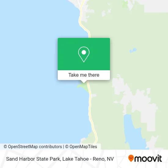 Sand Harbor State Park map