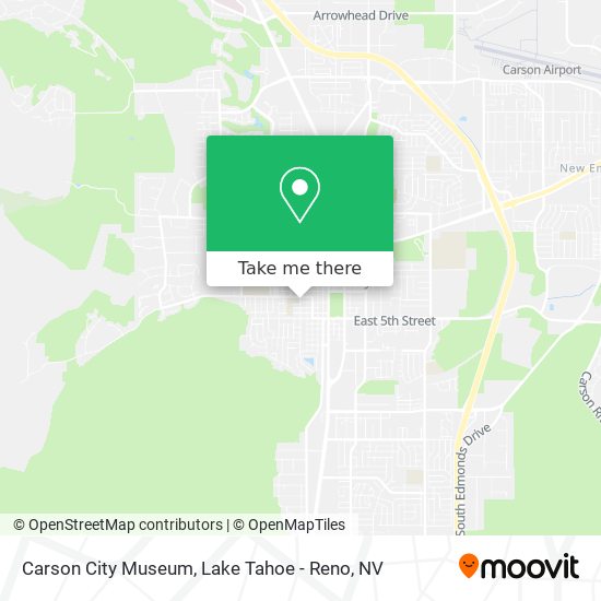 Carson City Museum map