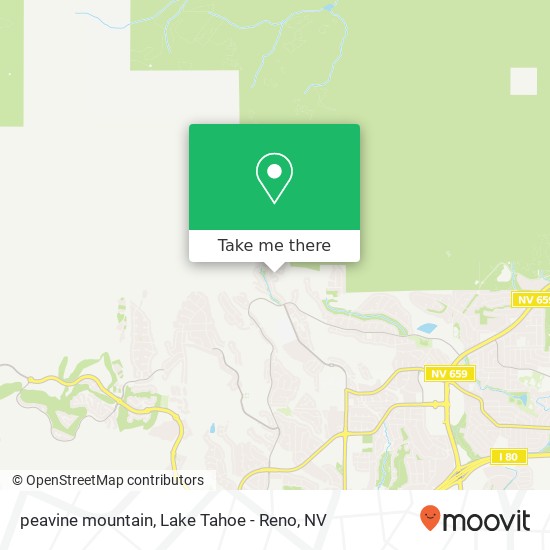 Mapa de peavine mountain