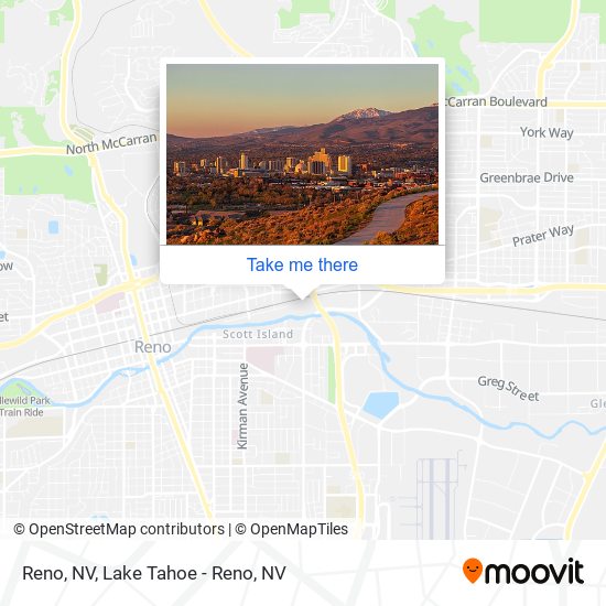 Mapa de Reno, NV