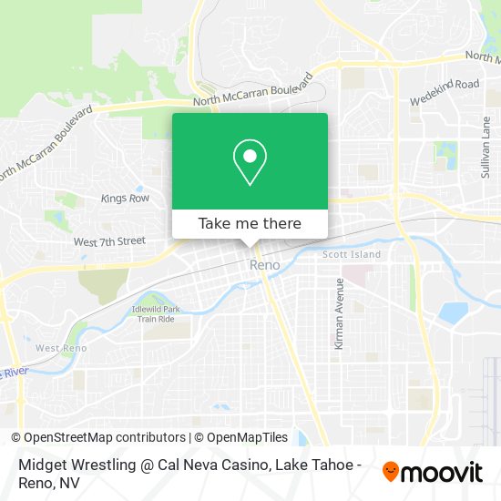 Midget Wrestling @ Cal Neva Casino map