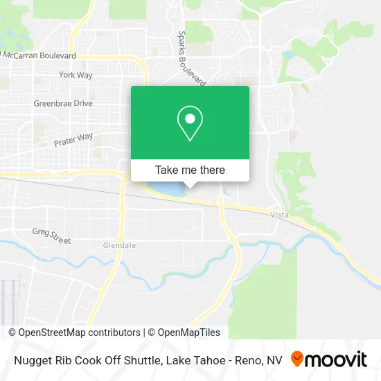 Mapa de Nugget Rib Cook Off Shuttle