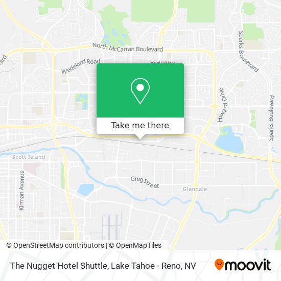 Mapa de The Nugget Hotel Shuttle