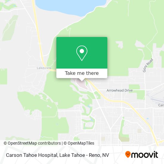 Carson Tahoe Hospital map