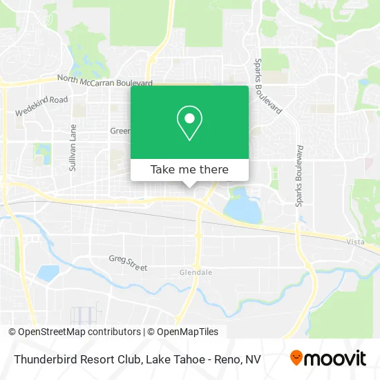 Thunderbird Resort Club map