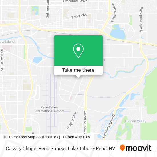 Calvary Chapel Reno Sparks map