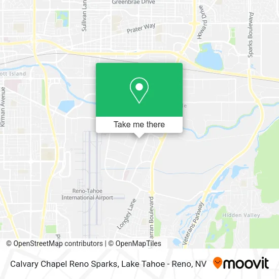 Calvary Chapel Reno Sparks map