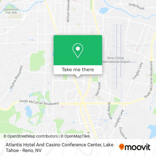 Atlantis Hotel And Casino Conference Center map