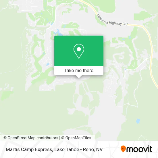 Martis Camp Express map