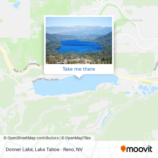 Donner Lake map