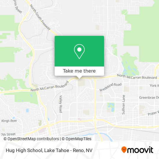 Hug High School map