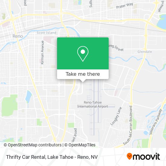 Thrifty Car Rental map