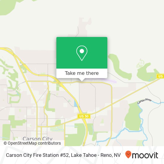 Carson City Fire Station #52 map