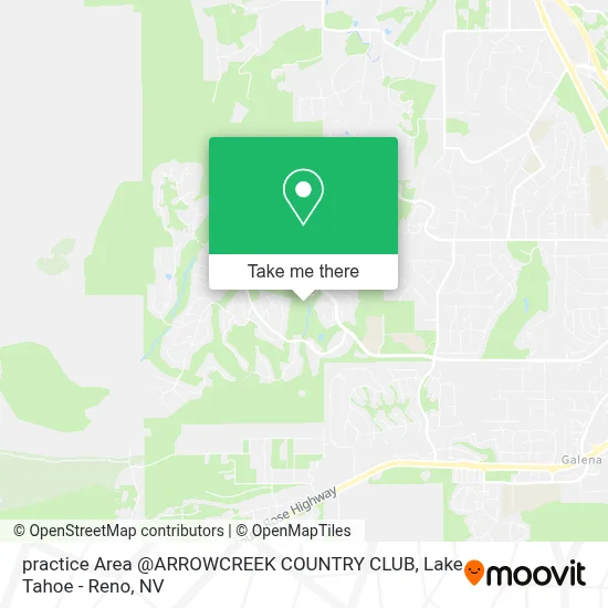 practice Area @ARROWCREEK COUNTRY CLUB map