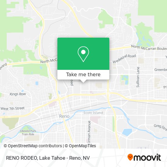 RENO RODEO map